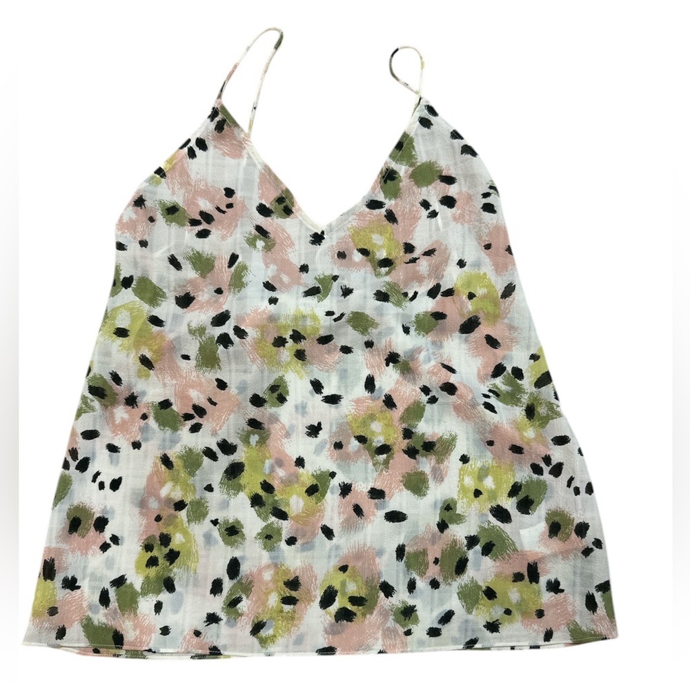 See You Soon Floral Print Women's Top Size M